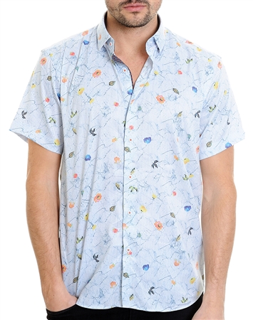 Multi Paradise Floral Print Shirt - Men Casual Shirt