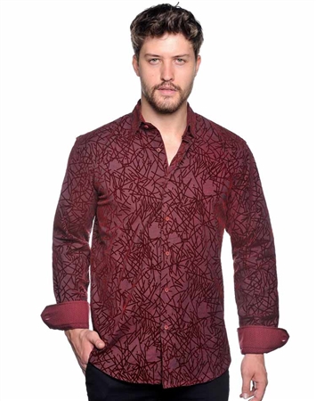 Burgundy Shirt - Men Casual Shirt
