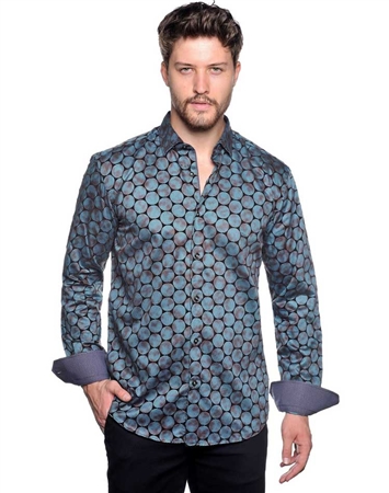 Turquoise Shirt - Men Casual Shirt