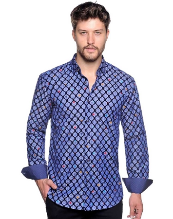 Navy Shirt - Men Casual Shirt