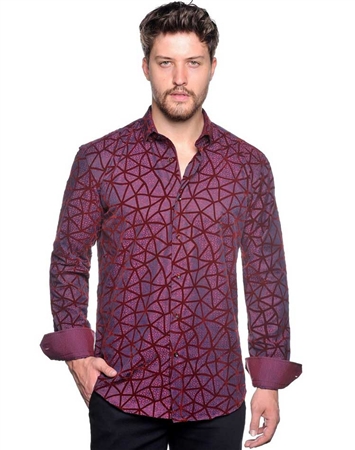 Burgundy Shirt - Men Casual Shirt