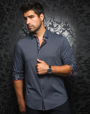 Designer Dress Shirt: Nuevelo Black