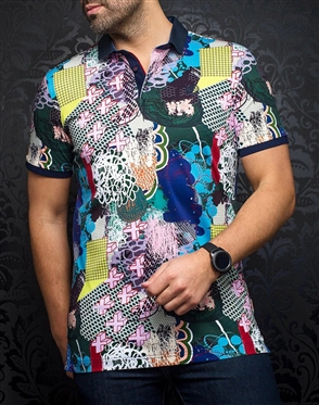 Men fashion polo shirt | multi