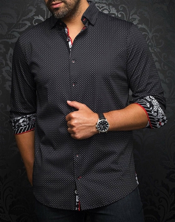 Au Noir Shirt Parini Black White