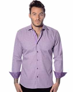 Purple White Checker Shirt