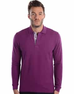 Polo Shirt: Men Plum Polo Shirt