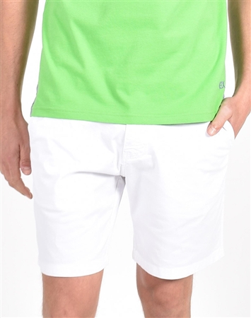 White Slim Fit Chino Shorts|Eight-x Luxury Chino Shorts