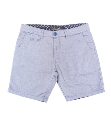 Gray Slim Fit Textured Shorts|Eight-x Luxury Slim Fit Shorts
