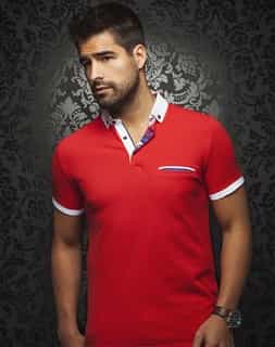 Designer Polo Shirt - Red