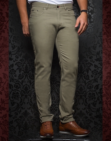 Fashionable Grey-Green Pants - Remington Sage