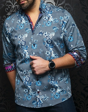 Au Noir Shirt  Rivera Light Blue