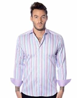 Multi-Stripe Button Down