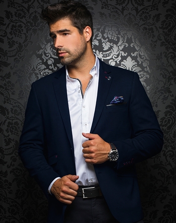 Elegant Men's Blazer - Navy Sport Coat