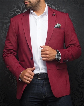 Au Noir Blazer Ryan Burgundy