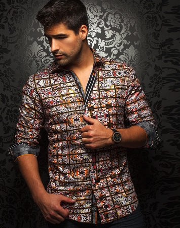 Shop Men | Black Multi. Color Fashion Shirt