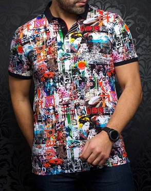 Men fashion polo shirt  | multi