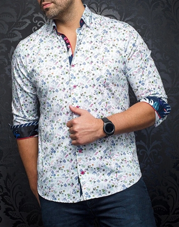 Men fashion button up shirt | midnight