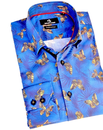 Luxury Blue Dress Shirt