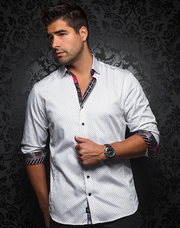 Sporty Dress Shirt - Segovia White Black