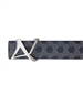 Au Noir Reversible Belt Shelby Brushed Nickle Navy