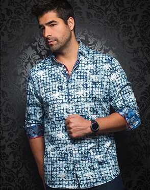 Au Noir Dress Shirt Sistine Light Blue