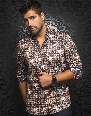 Au Noir Dress Shirt Sistine Multi