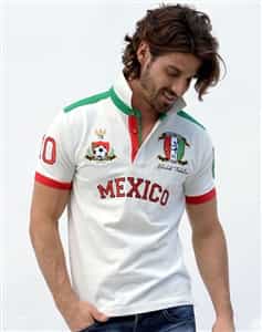 Absolute Rebellion Polo Soccer Mexico White