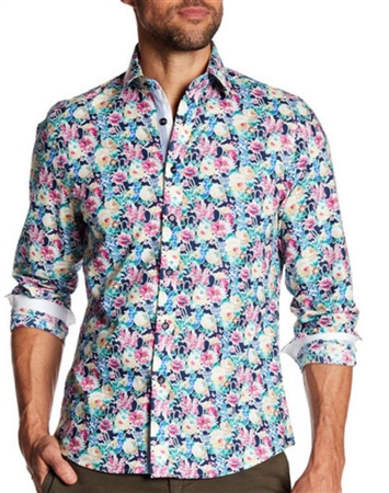 Floral Navy Designer Shirt