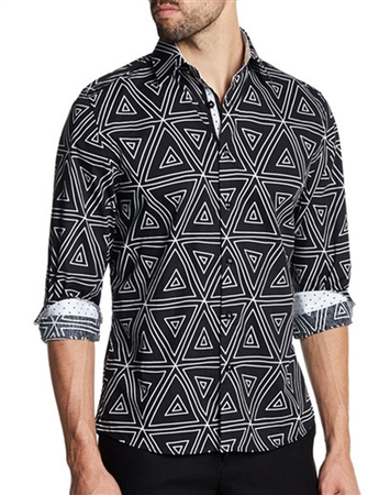 Black Geometric Shirt