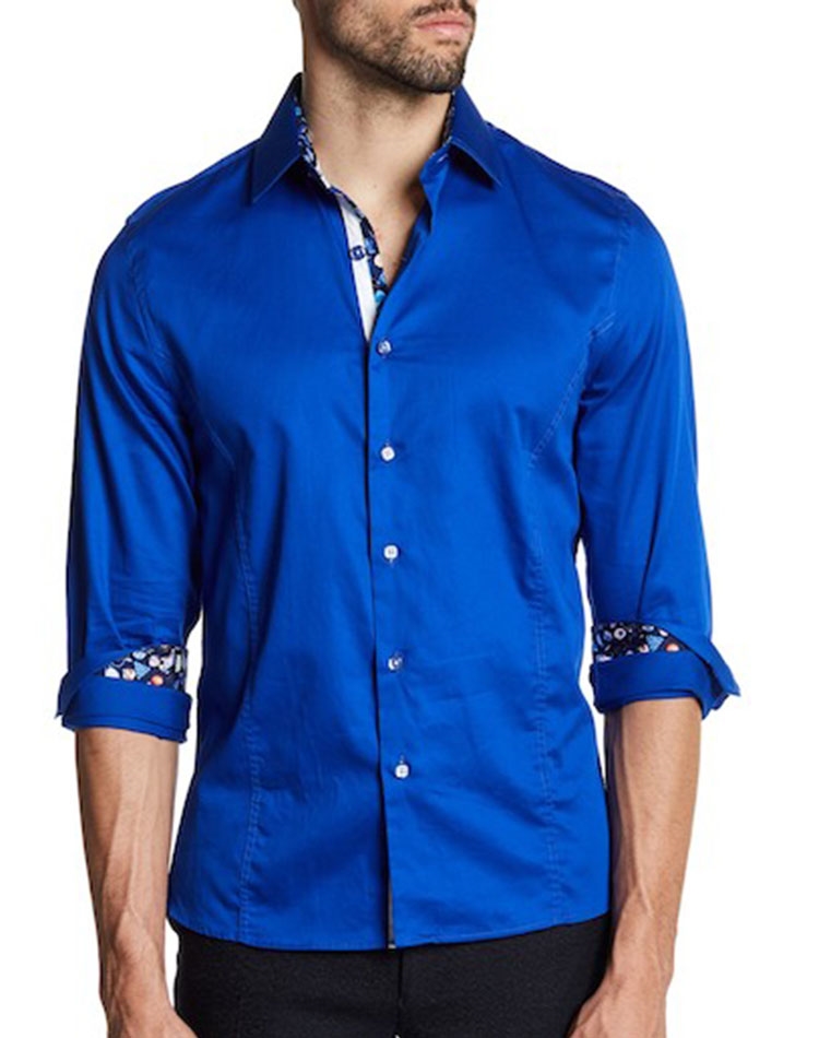 Royal Blue Casual Shirt | Shop Men Casual Shirts- Next Level Couture