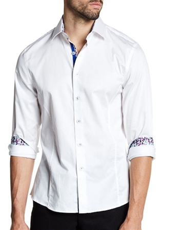 White Casual Shirt | Men Sporty Dress Shirt