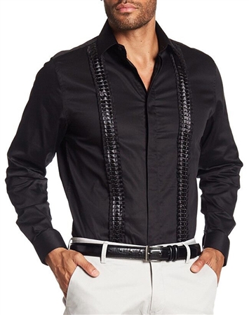 Fashionable Black Dress Shirt