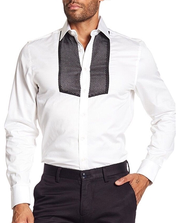 Modern Men's White Dress Shirt