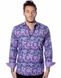 Designer Purple Dress Shirt | Bertigo 2017