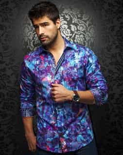 Floral Shirt: Turquoise Floral Shirt