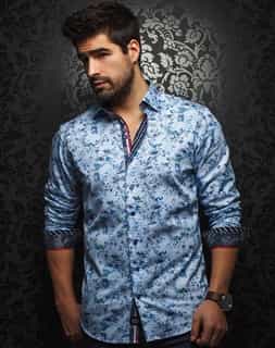 Fashion Shirt: Blue Designer Fashion Shirt