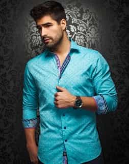 Designer Dress Shirt - Turquoise