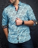 Au Noir Shirt Victor Turquoise