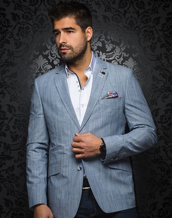 Luxury Light Blue Blazer