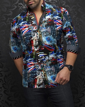 Au Noir Shirt Westminister Multi