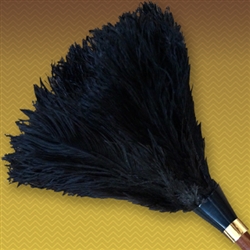 14" Apex Line Premium Ostrich Feather Duster - Black (ALTADH14B)