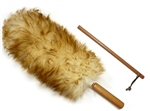 Premium Australian Lambs Wool Duster Wand with Free Extender Pole (18" to 28")