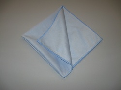16" Blue Microfiber Window Cleaning Towels (5 Pack)