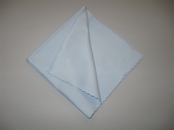 16" Blue Suede Microfiber Polishing Cloths (5 Pack)