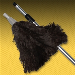 Two-Section Aluminum Extension Pole with Feather Duster Head - Black (FDDX69B)