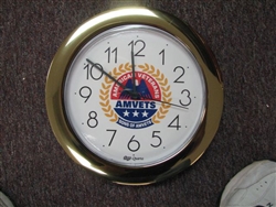 AMVETS WALL CLOCK