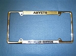 AMVET License Frame Brass