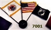 Desk Flag Set  (US/POW/AMVETS)