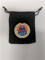 Funeral Presntation Velvet Bag w/ full color AMVET Logo