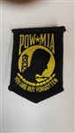 POW//MIA Black & Gold Patch 3"